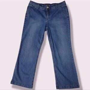 Charter Club Women’s Cropped Ankle Jeans Size 6 Medium Wash Stretch Denim